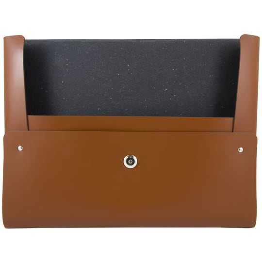 JAM Paper Italian Leather Snap Closure Portfolio